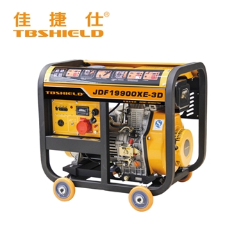 TBSHIELD JDF19900XE-3D  开架柴油发电机组（11.3KVA、电启动、单三相)